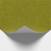 Papier Cadeau Surface vert olive avec un motif subtil en spirale (Coin)