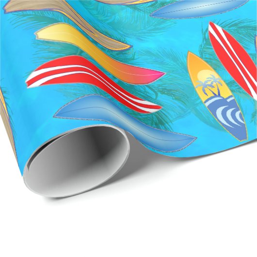 Papier Cadeau Surfboads (Coin rond)