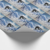 Papier Cadeau Surfeur en vol (Coin)