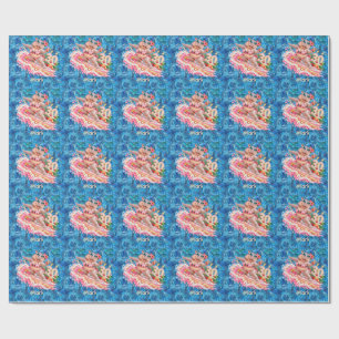 Papier Cadeau Surfeur Hippopotame 30e Anniversaire de Surf 