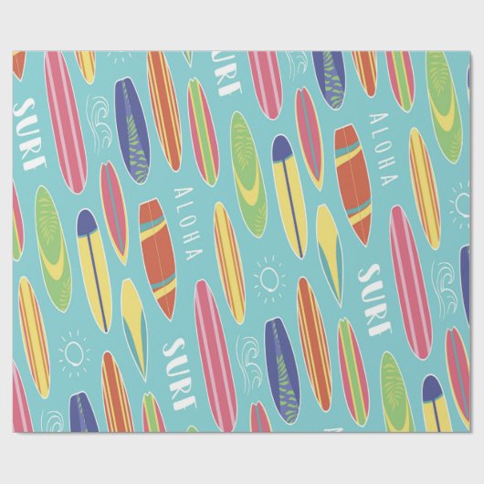 Papier Cadeau Surfing (Plat)