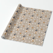 Papier Cadeau Surprise de Noël de chat drôle (Déroulé)