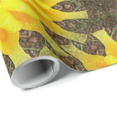 Papier Cadeau Surveillance de la fleur........ (Coin rond)