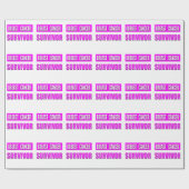 Papier Cadeau Survivant de cancer du sein (Plat)