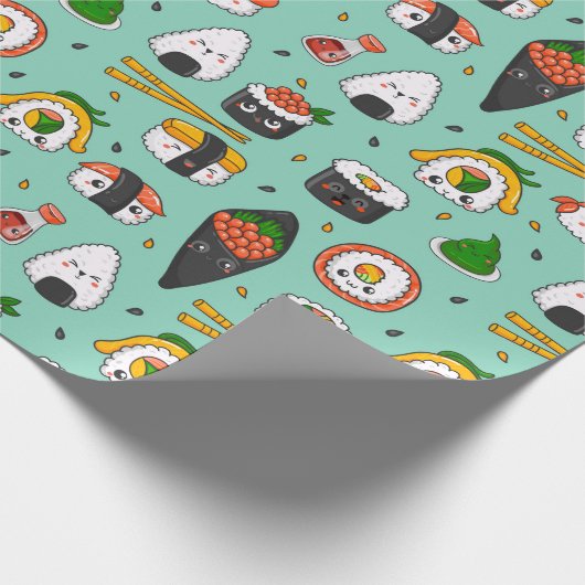 Papier Cadeau Sushi mignon (Coin)