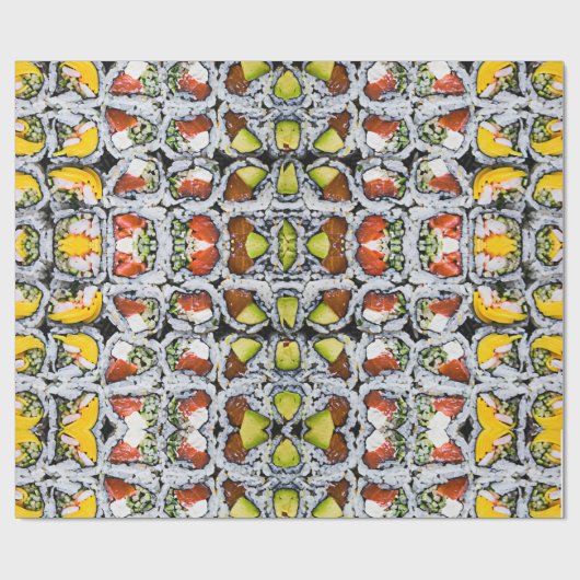 Papier Cadeau Sushi Rolls (Plat)