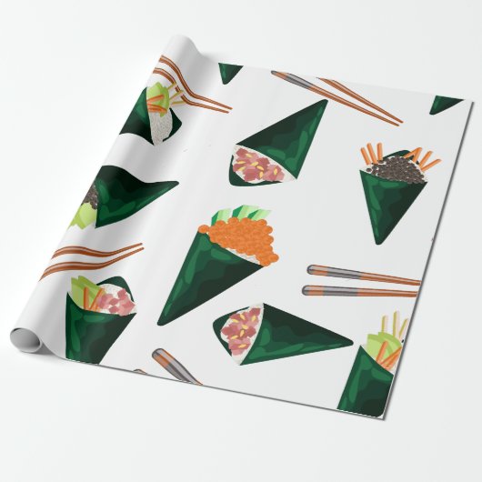 Papier Cadeau sushi temaki (Déroulé)