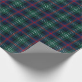 Papier Cadeau Sutherland Clan Tartan Vert et bleu Plaid (Coin)