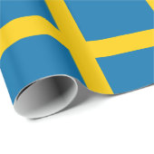 Papier Cadeau Sveriges Flagga - drapeau de la Suède - drapeau (Coin rond)