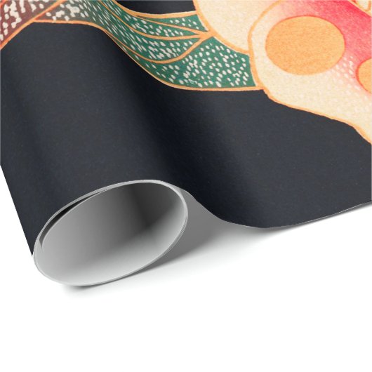 Papier Cadeau Swallow and Camellia (1900) par Ito Jakuchu (Coin rond)