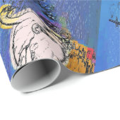 PAPIER CADEAU SWANS (Coin rond)