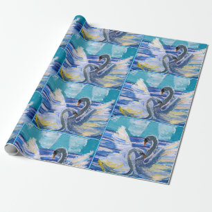 Papier Cadeau Swans "Art by Kids"