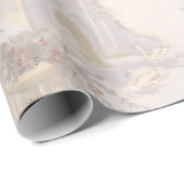 Papier Cadeau Swans vintages parmi les ruines Motif (Coin rond)