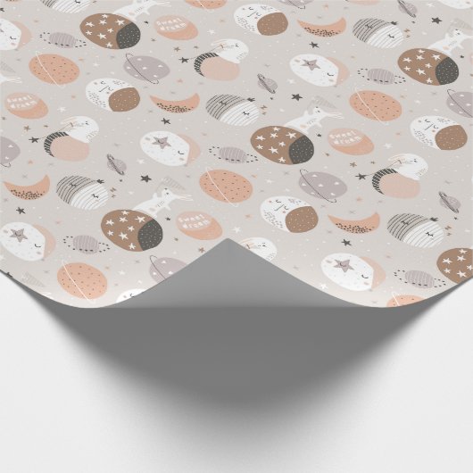 Papier Cadeau Sweat Dream Bunnies Dans Motif spatial (Coin)