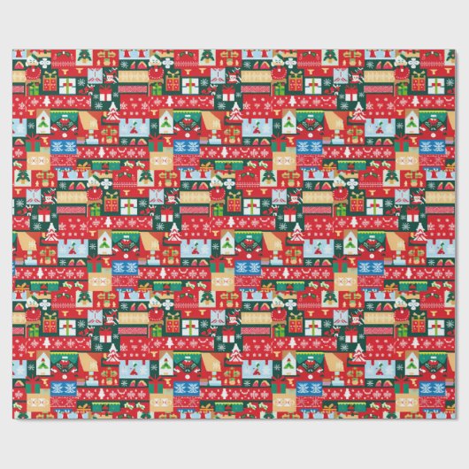 Papier Cadeau Sweat moche Noël 1 (Plat)