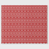 Papier Cadeau Sweat moche - Rindeer & Arbre de Noël (Plat)