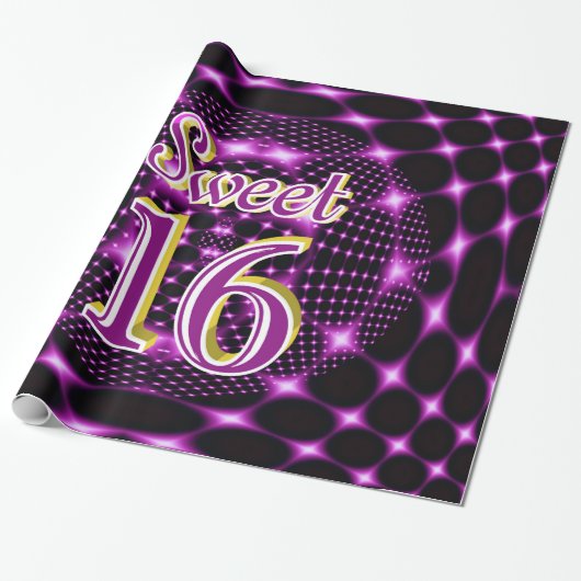 Papier Cadeau Sweet 16 (Déroulé)