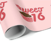 Papier Cadeau Sweet 16 (Coin rond)