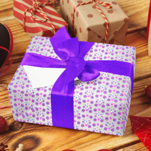 Papier Cadeau Sweet 16 Flocon de neige hivernal Anniversaire