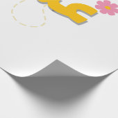 Papier Cadeau Sweet as Honey – Cute Bee & Flower Design for Craf (Coin)