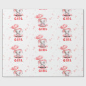 Papier Cadeau Sweet Baby Elephant Baby shower (Plat)