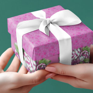 Papier Cadeau Sweet Cottage Purple et Rose Noël