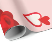 Papier Cadeau Sweet Crochet Bunny & Roses (Coin rond)