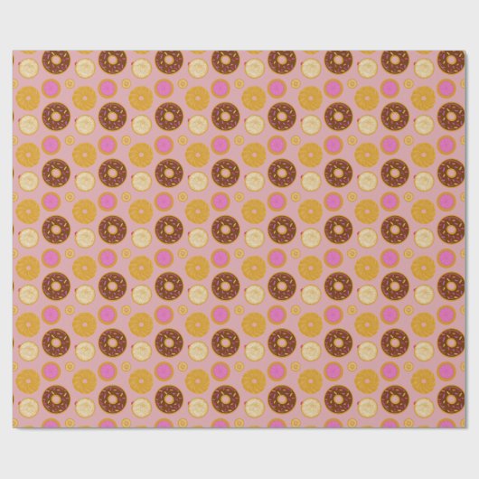 Papier Cadeau Sweet Donuts Wrapping Paper (Plat)