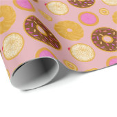 Papier Cadeau Sweet Donuts Wrapping Paper (Coin rond)