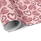 Papier Cadeau Sweet Hearts Saint Valentin (Coin rond)