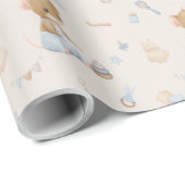 Papier Cadeau Sweet Little Mouse Wrapping Paper (Coin rond)