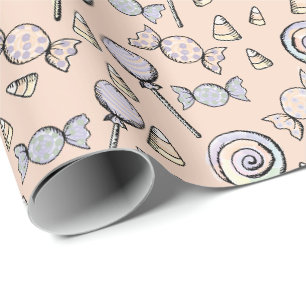 Papier Cadeau Sweet Little One Candy Thème