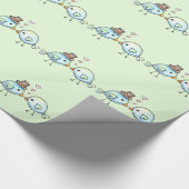 Papier cadeau Sweet Love Birds (Coin)