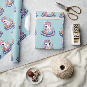 Papier Cadeau Sweet Magique Baby Unicorn