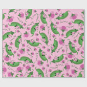 Papier Cadeau Sweet Pea Cute 1er Anniversaire (Plat)