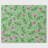 Papier Cadeau Sweet Pea Cute 1er Anniversaire (Plat)