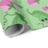 Papier Cadeau Sweet Pea Cute 1er Anniversaire (Coin rond)