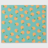 Papier Cadeau Sweet Peach Cute Fruit 1er Anniversaire Thème (Plat)