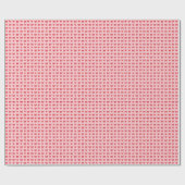 Papier Cadeau Sweet Pink Hearts & Bows Pattern (Plat)