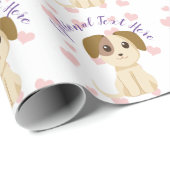 Papier Cadeau Sweet Puppy  (Coin rond)