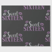 Papier Cadeau Sweet sixteen (Plat)