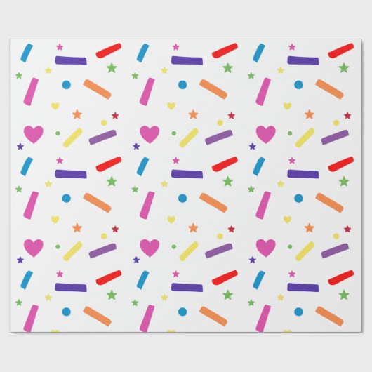 Papier Cadeau Sweet Sprinkle thème de fête d'anniversaire (Plat)