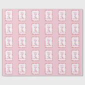 Papier Cadeau Sweet Strawberry 4e anniversaire Invitation (Plat)