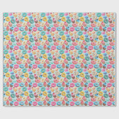 Papier Cadeau Sweet Sweet Sweets : Motif de Delight. (Plat)