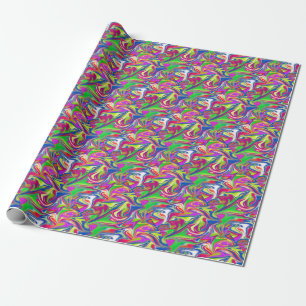 Papier Cadeau "Sweet Swirls : The Bubblegum Marble Delft"