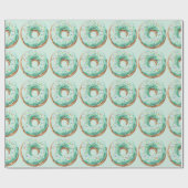 Papier Cadeau Sweet Time Pastel Green Donut Anniversaire (Plat)