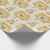 Papier Cadeau Sweet to Bee One Birthday Gift Wrap (Coin)