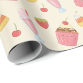 Papier Cadeau Sweet Treats Wrapping (Coin rond)