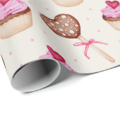 Papier Cadeau Sweet Treats Wrapping (Coin rond)