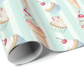 Papier Cadeau Sweet Treats Wrapping (Coin rond)